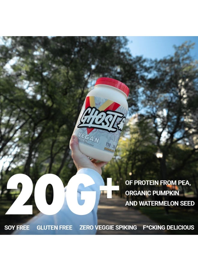 GHOST Vegan Protein 910g – 28 Servings – Pancake Batter Flavor - Image 3